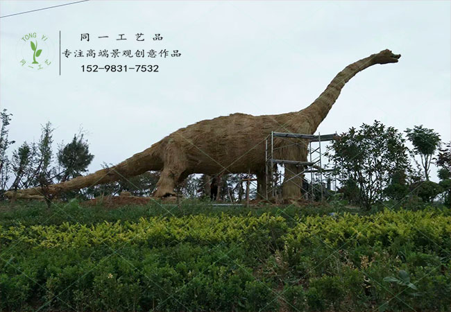 稻草工艺品草雕恐龙