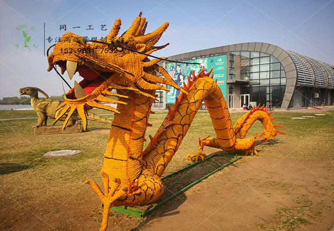 稻草工艺品稻草中国龙