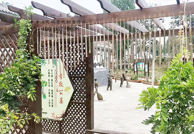 美丽乡村创意长廊风铃装饰