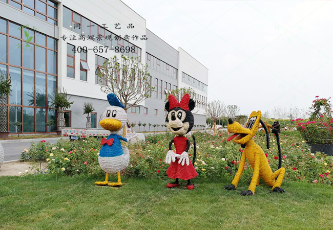 稻草工艺品迪士尼卡通造型