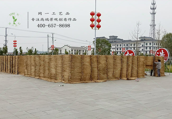 徐州稻草工艺品迷宫现场制作