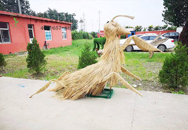稻草工艺品稻草螳螂造型 稻草工艺品稻草螳螂造型