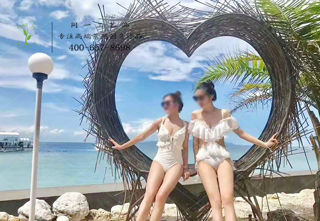 网红藤编心型造型