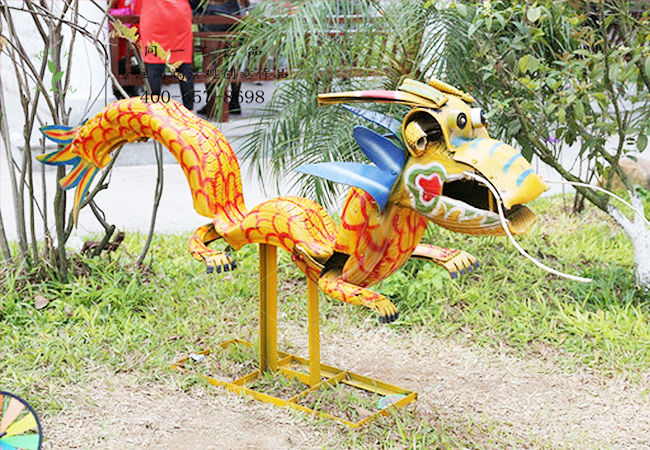 轮胎工艺品中国龙造型